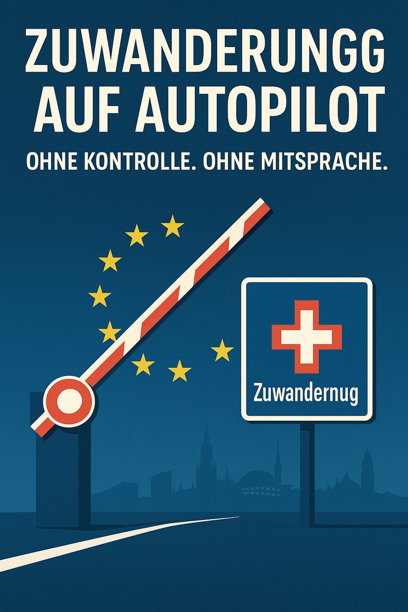 Zuwanderung auf Autopilot. Ohne Kontrolle. Ohne Mitsprache.

Mit dem neuen EU-Vertrag übernimmt die Schweiz:
🔹 RL 2004/38/EG zur Personenfreizügigkeit
🔹 EuGH-Urteil „Lawrie-Blum“ → sogar Praktika ohne Lohn = Arbeitnehmer

Folgen:
▪️ Sozialhilfe &amp; ALV für Scheinarbeit
▪️