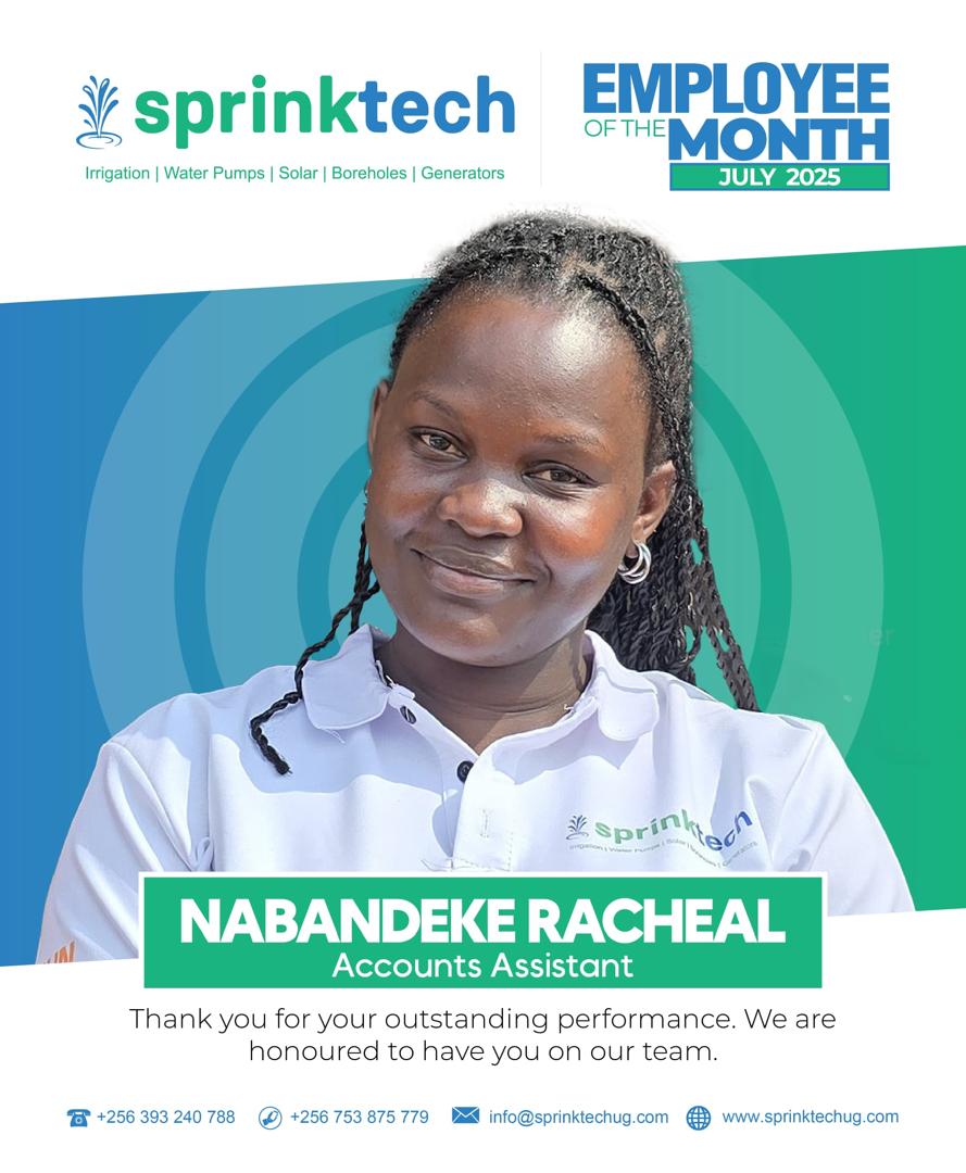 Sprinktech (@sprinktech) on Twitter photo Celebrating Excellence <a href="/sprinktech/">Sprinktech</a>!
A big shout-out to Our Accountant, @Nabandeke Racheal Accounts Assistant - Industrial Area, for her unwavering dedication and commitment to maintaining proper records in ensuring we comply 100% with URA!
Her dedication, customer focus, and Celebrating Excellence <a href="/sprinktech/">Sprinktech</a>!
A big shout-out to Our Accountant, @Nabandeke Racheal Accounts Assistant - Industrial Area, for her unwavering dedication and commitment to maintaining proper records in ensuring we comply 100% with URA!
Her dedication, customer focus, and
