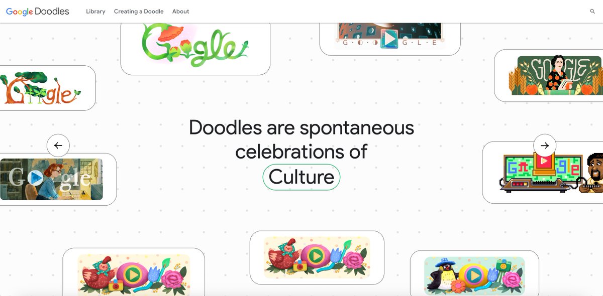 coosyinc's tweet image. 【#GoogleDoodles をご存知ですか？】
Googleの特別仕様ロゴ「Doodle」の歴代デザインを
公式アーカイブで確認できます👀

📌世界中のDoodleを日付別に表示
📌カラー別・誕生日での検索も可能

文化やユーモアが詰まったロゴは、リサーチや資料にも役立ちます！
#デザイン #ロゴデザイン #Webデザイン