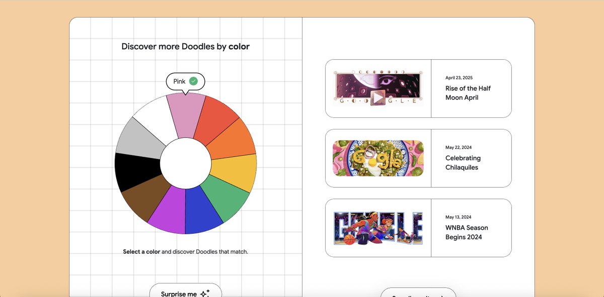 coosyinc's tweet image. 【#GoogleDoodles をご存知ですか？】
Googleの特別仕様ロゴ「Doodle」の歴代デザインを
公式アーカイブで確認できます👀

📌世界中のDoodleを日付別に表示
📌カラー別・誕生日での検索も可能

文化やユーモアが詰まったロゴは、リサーチや資料にも役立ちます！
#デザイン #ロゴデザイン #Webデザイン