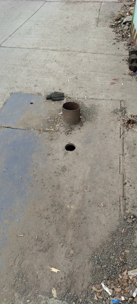 15 days ago you had instructed your team to attend to this projection from the water chamber after Narialwadi Kabrastan just before turning left to Reay Rd stn.Maybe they are waiting for a major accident and someone's death before they take action.