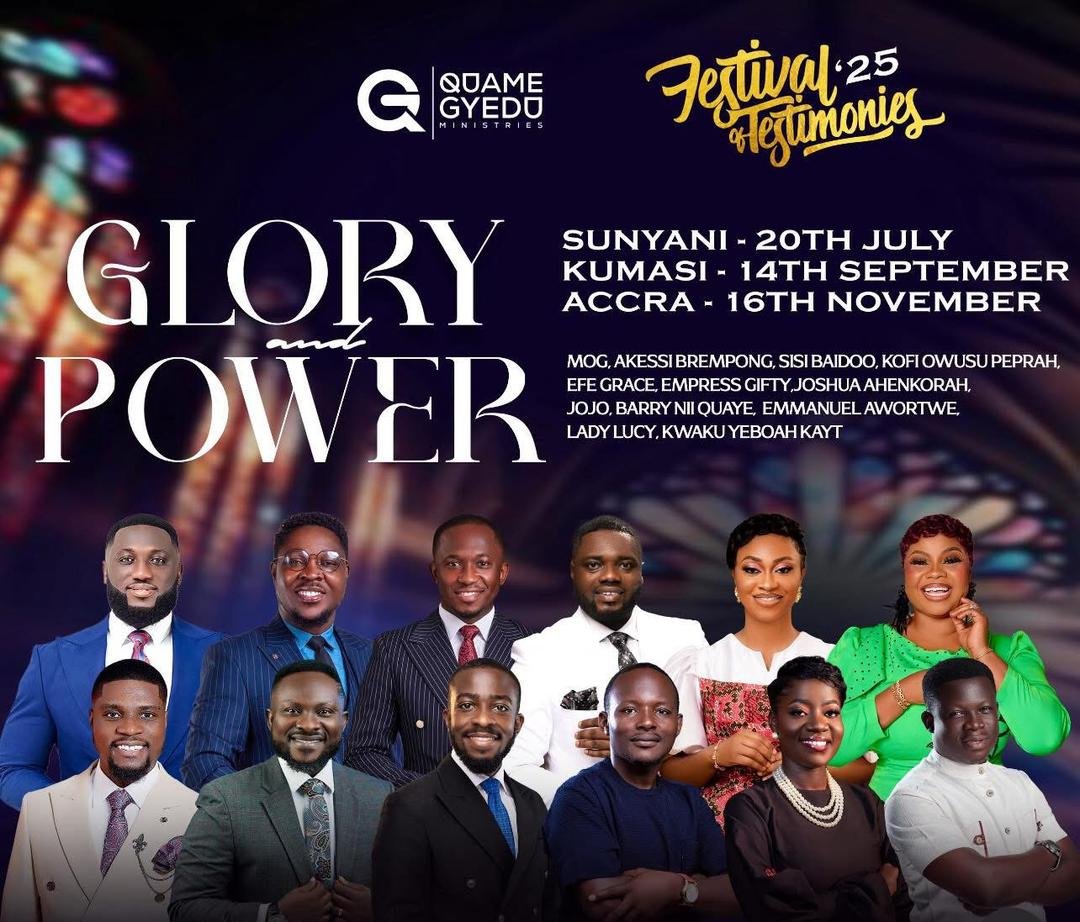 CBCInc_hypes's tweet image. Brace yourself for a triple-city move of God! 💥 #FOT with @QuameGyedu - GLORY &amp;amp; POWER hits:
📍Sunyani – July 20
📍Kumasi – Sept 14
📍Accra – Nov 16

A testimony-loaded tour with gospel giants you love!

Follow @CBCInc_Hypes 

#CBCInchypes 
#christianblog #gospelblog