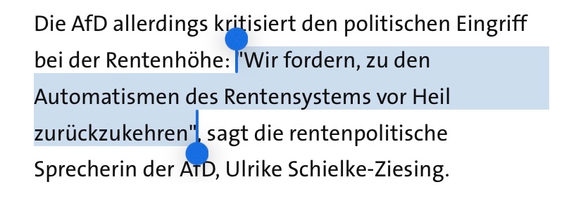 Krass: <a href="/AfD/">AfD</a> fordert Rentenkürzung. Durch Wiedereinführung des sog. Nachhaltigkeitsfaktors. Nur die dummen Kälber wählen ihre Schlächter selbst. #lassteuchnichtverarschen von der AfD.