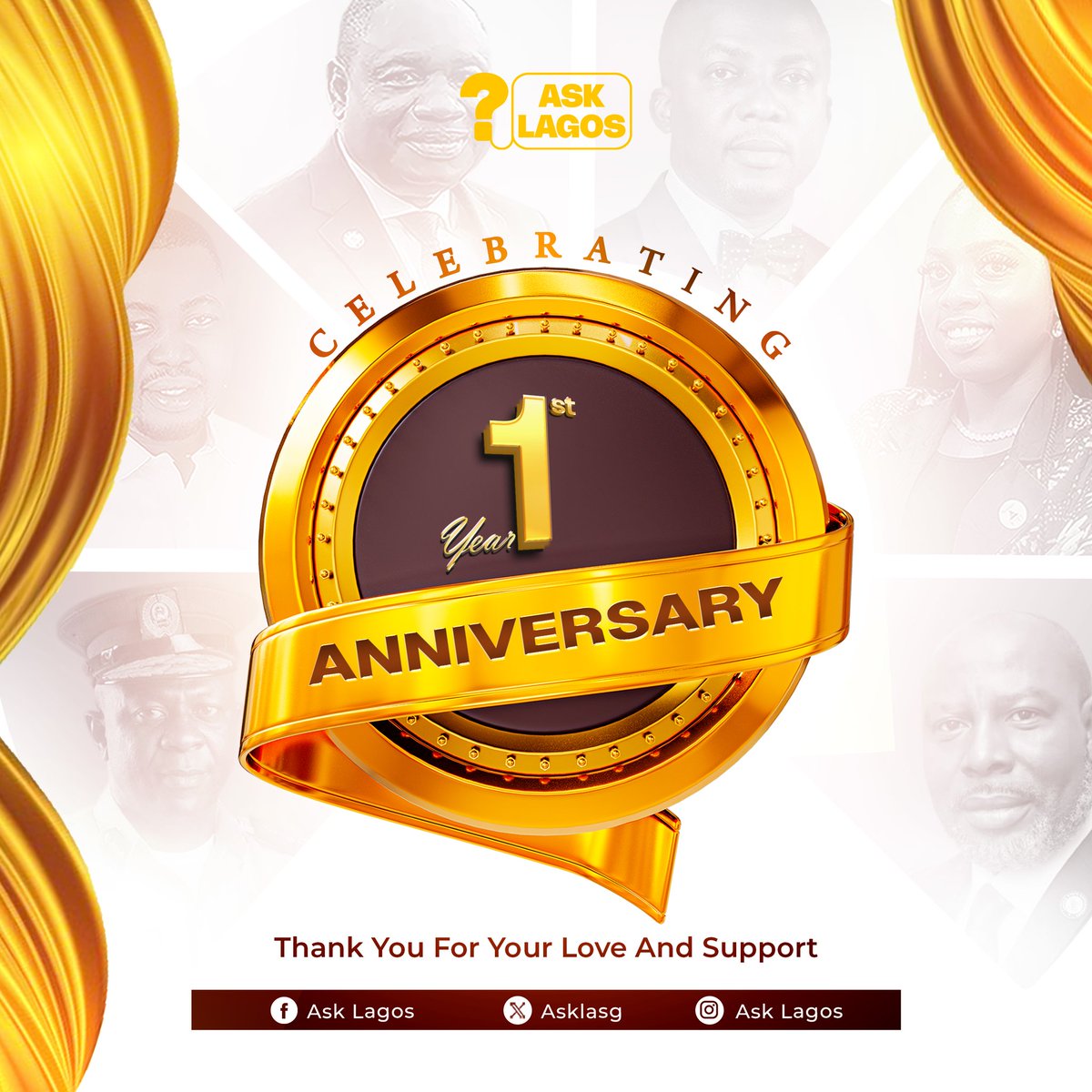 "Happy 1st Anniversary, Ask Lagos! 🎉*

Today, we celebrate a milestone - one year of bringing you insightful conversations, topical discussions, and stories that matter to Lagos and its residents. 🙏

We're grateful for your support, engagement, and trust in our content. Your