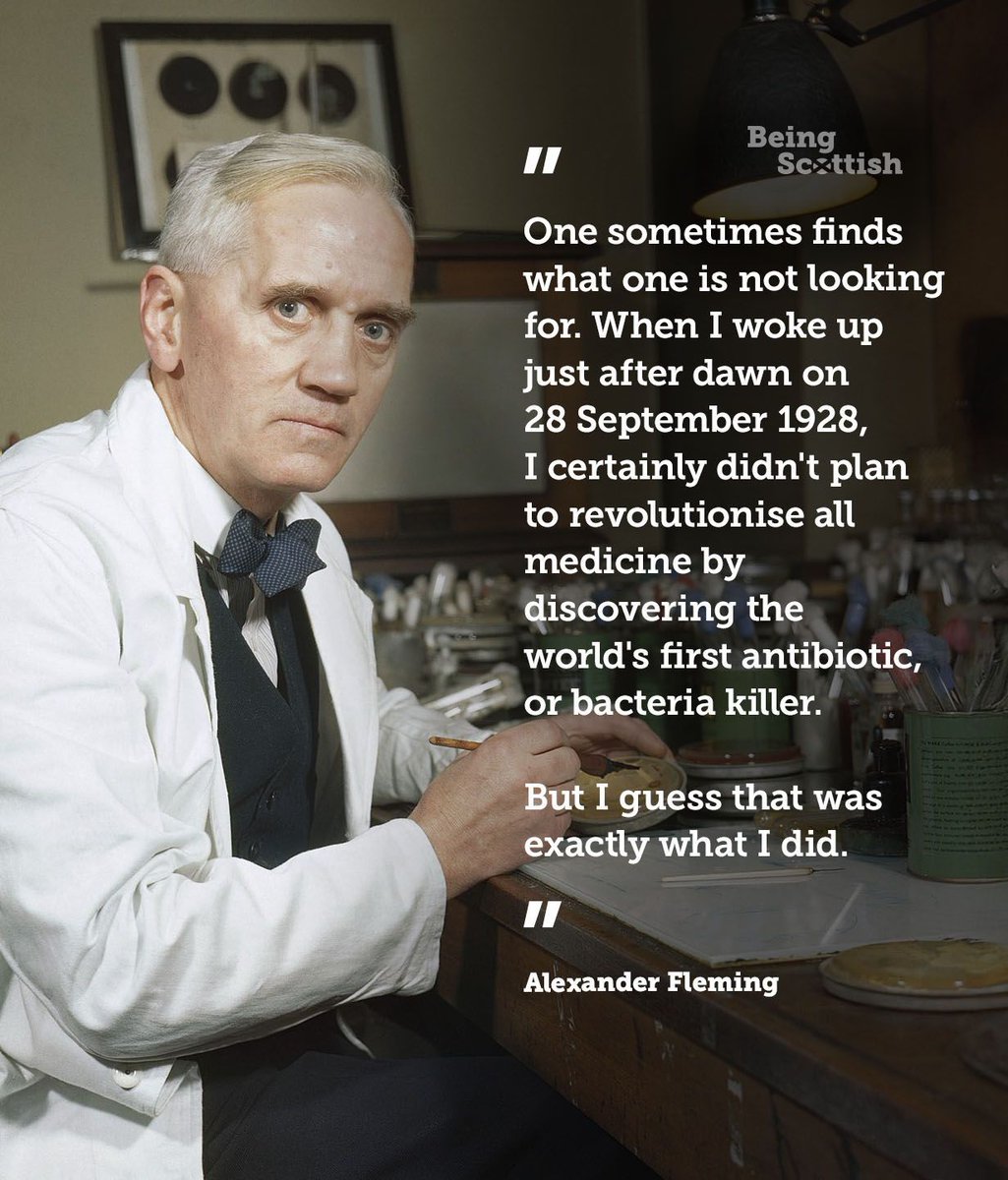 On This Day in 1881: Scientist Alexander Fleming was born near Darvel in Ayrshire. Fleming is famous for discovering and naming the world's first antibiotic. Penicillin has saved, and is still saving, millions of people all around the world.