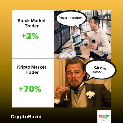 Kâr almak neden bu kadar zor❓

Bir yanda geleneksel piyasalarda %2 kazançta pozisyonu kapatan disiplinli bir trader, diğer yanda kriptoda %70 yükseliş yaşamış ama hâlâ “kâr bile almadım” diyen duygusal bir yatırımcı… 🙃  

#Kripto piyasasında volatilite çok yüksek. Bu yüzden