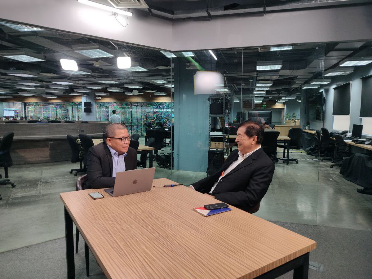 jnery_newsstand's tweet photo. Tonight IN THE PUBLIC SQUARE: Justice Adolf Azcuna (w “weatherbeaten” copy of the Constitution he helped write), on what the Court got wrong in the impeachment case &amp; what might happen going forward. If only a majority of senators cared for the Senate’s own constituent powers! https://t.co/hceMswIw39