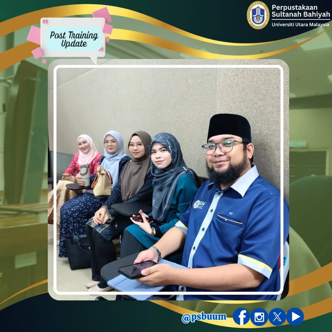 psbuum's tweet photo. 29th July 2025
09:00 a.m – 12:00 p.m

🎓LIBRARY BRIEFING

🖥️Module: Unlock the Secrets of Smart Library Searching
👩🏼‍🏫Trainer: Mrs. Sakinah Zainol, Mrs. Wan Hanis Kamarruddin
🧑🏻‍💻Participants:  Foundation students
💼Organizer: Perpustakaan Sultanah Bahiyah https://t.co/KSZu9o2DfY