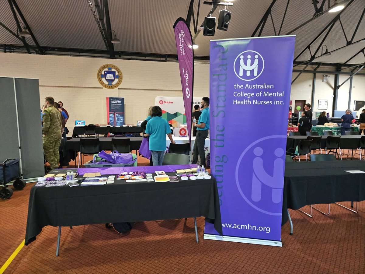 Australian College of Mental Health Nurses (@acmhn) on Twitter photo Last week, the College had the pleasure of setting up a stall at SMARTcare7: Code Future–Your Path in Healthcare at <a href="/notredameaus/">notredameaus</a>.
A big thank you to our Western Australia Branch, who took the lead in organising and representing the College at the event. 👏🏼
Hosted by the Last week, the College had the pleasure of setting up a stall at SMARTcare7: Code Future–Your Path in Healthcare at <a href="/notredameaus/">notredameaus</a>.
A big thank you to our Western Australia Branch, who took the lead in organising and representing the College at the event. 👏🏼
Hosted by the