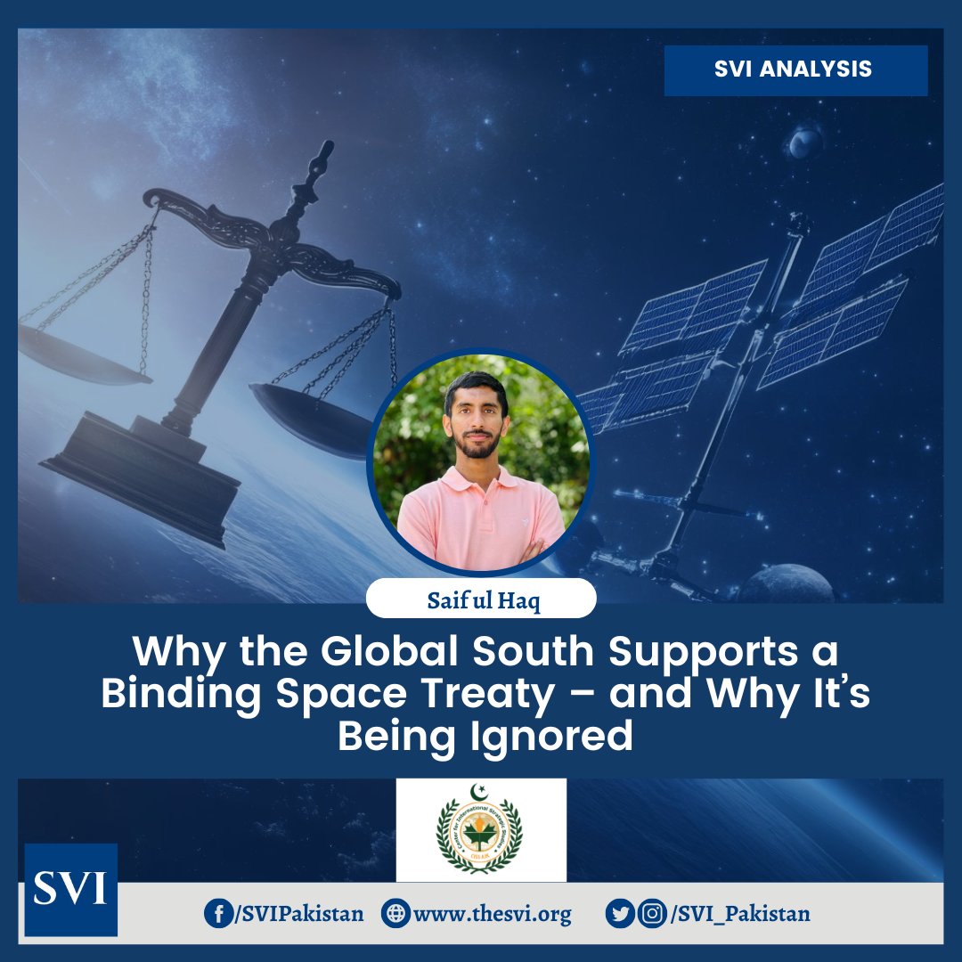 🌍 SVI Analysis |

"As the major powers deliberate on space governance, pronounced voices are being raised from the Global South about the growing military buildup in space. However, Global South’s perspective has not been given due attention at international forums including