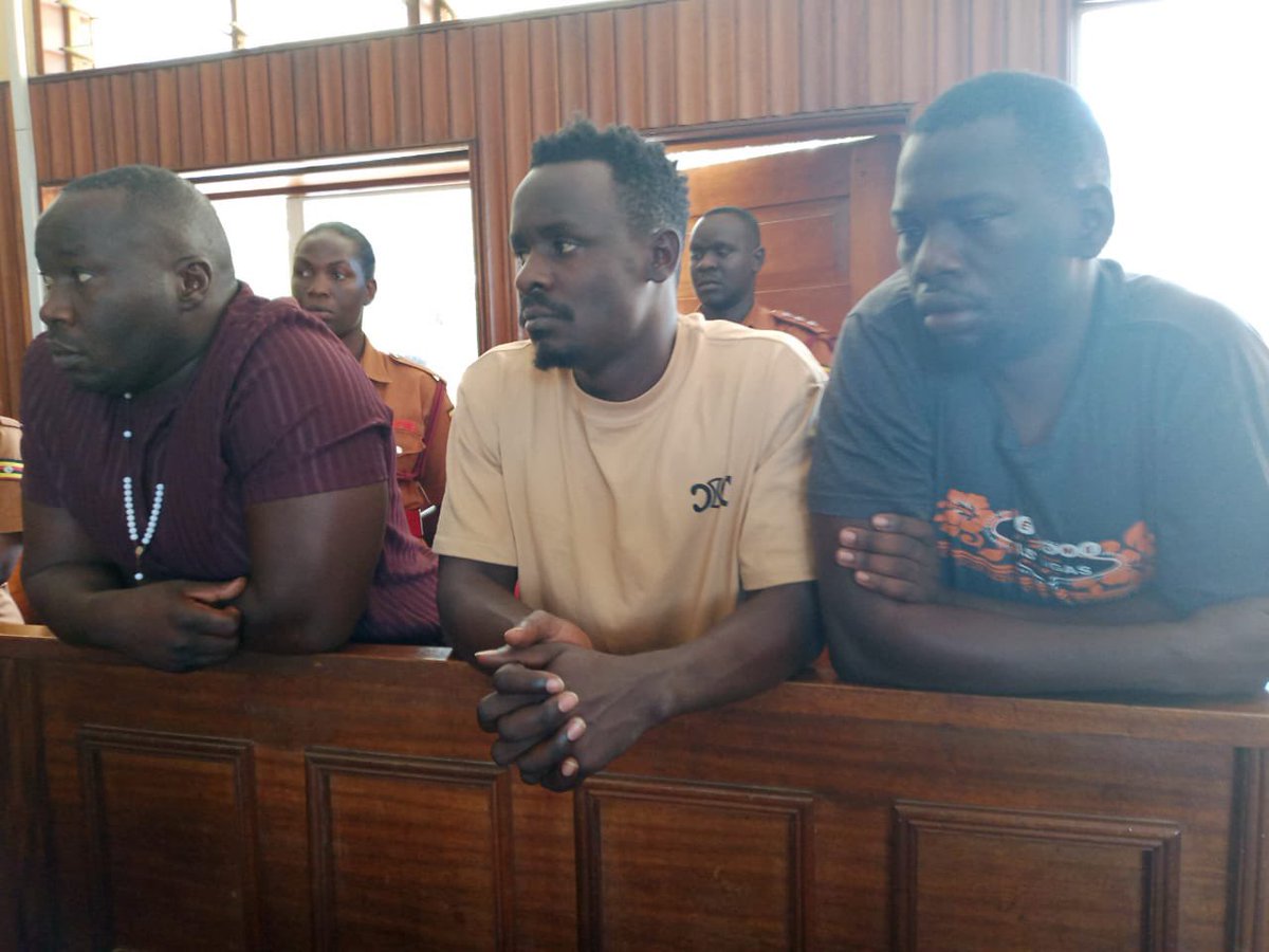 TUSIIME SERAH ๐บ๐ฌ (@seratheactivist) on Twitter photo Our comrades <a href="/eddie_mutwe/">Eddie Mutwe</a>, Gaddafi, Kivumbi, and Wakabi Smart, who are currently being held in Masaka Prison will be produced in court on 14th for the hearing of their bail application.
#FreeAllPoliticalPrisoners Our comrades <a href="/eddie_mutwe/">Eddie Mutwe</a>, Gaddafi, Kivumbi, and Wakabi Smart, who are currently being held in Masaka Prison will be produced in court on 14th for the hearing of their bail application.
#FreeAllPoliticalPrisoners