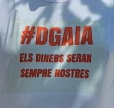 Tot el tercer sector, afavorit per la DGAIA, ja ha triat el seu eslògan per a l'11-S:

ELS
DINERS 
SERAN
SEMPRE 
NOSTRES