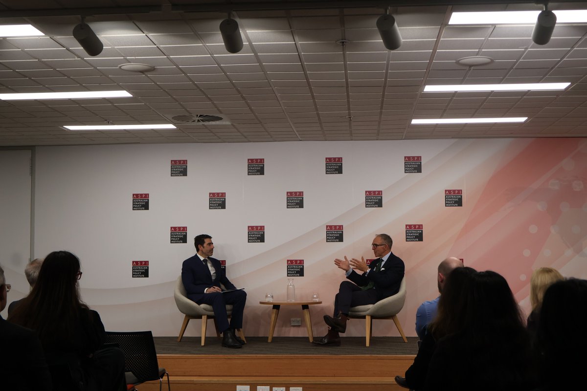 ASPI (@aspi_org) on Twitter photo 🚨 SPECIAL EVENT 🚨
“If you want to be effective in national security, you have to recognise it’s a team sport.”
Today ASPI hosted <a href="/marksedwill/">Mark Sedwill</a>, former UK NSA & Cabinet Secretary, for a fireside chat with <a href="/BassiJustin/">Justin Bassi</a> on his "Fusion Doctrine".
🎥 Watch it on-demand tomorrow! 🚨 SPECIAL EVENT 🚨
“If you want to be effective in national security, you have to recognise it’s a team sport.”
Today ASPI hosted <a href="/marksedwill/">Mark Sedwill</a>, former UK NSA & Cabinet Secretary, for a fireside chat with <a href="/BassiJustin/">Justin Bassi</a> on his "Fusion Doctrine".
🎥 Watch it on-demand tomorrow!