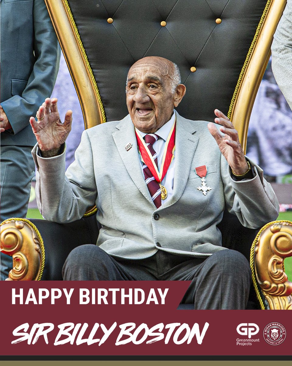 🥳 Happy Birthday to Sir Billy Boston!

Wishing you a fantastic 91st birthday, Billy! 🎈 

#WWRL