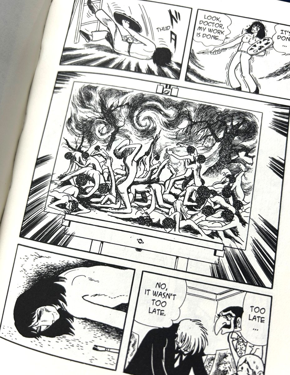 On #HiroshimaDay, we recommend one episode of #BlackJack titled "THE PAINTING IS DEAD!". A dying painter who was involved in a nuclear test asks Black Jack to save him, just to paint the agony brought by the bomb. #OsamuTezuka kodansha.us/product/black-…