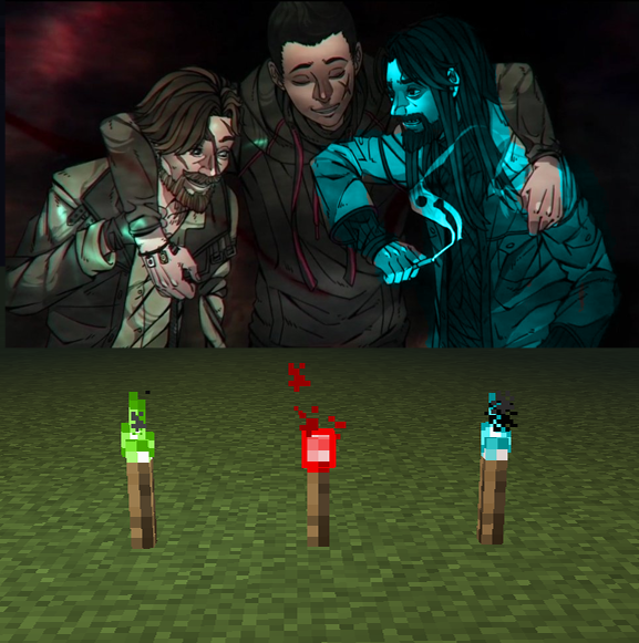 as 3 tochas do minecraft não te lembram de algo???