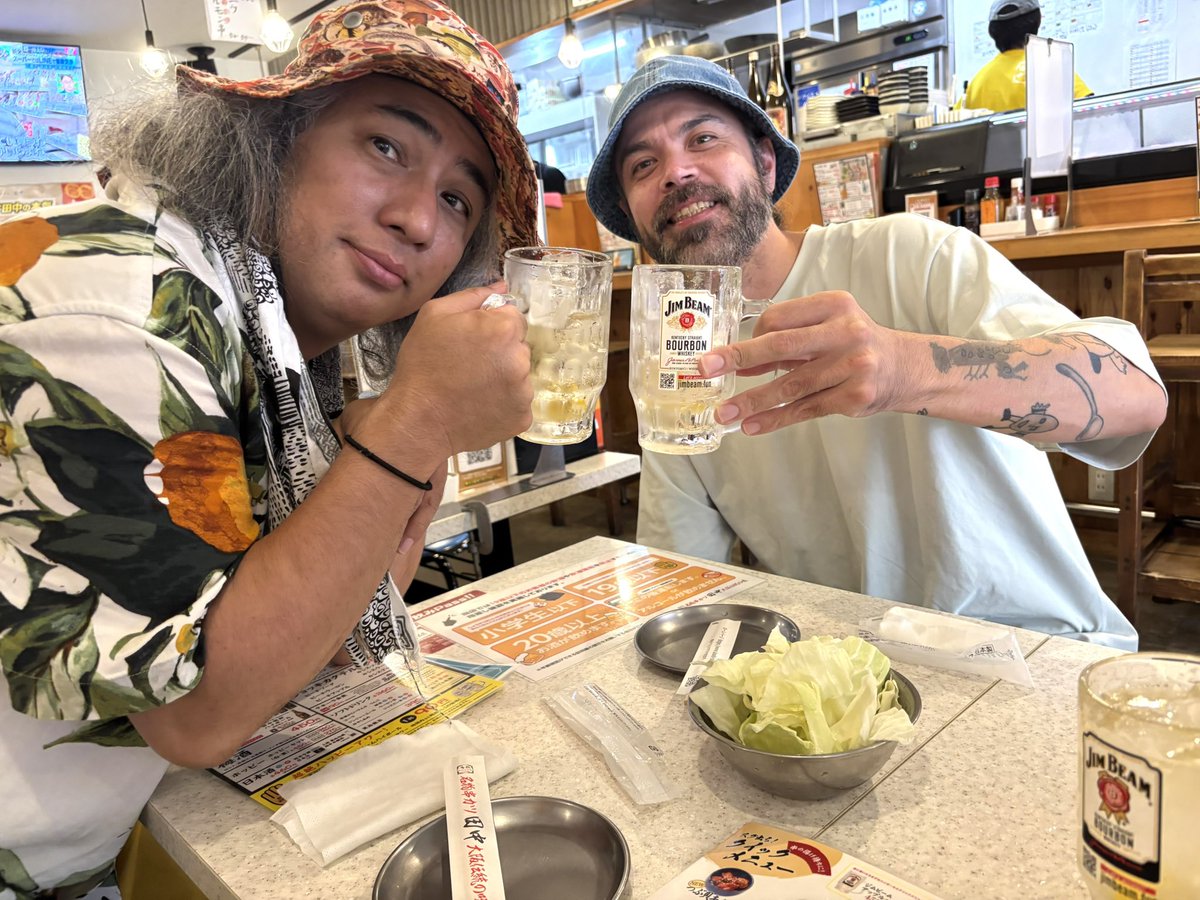 トーマスと大須で前打ち上げはじめたよ。モノコトの横の「串カツ田中」で！