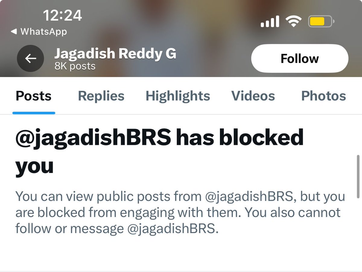 VaayuSena (@vaayusena) on Twitter photo X ముఖ ప్రకటన:
<a href="/jagadishBRS/">Jagadish Reddy G</a> Blocked Vaayusena…🤔
విమర్శని స్వీకరించే ధైర్యం ఉండదు గానీ..విమర్శలు చెయ్యనీకే మాత్రం సిద్ధంగా ఉంటారమ్మా కొందరు లిల్లీపుట్ నాయకులు…🤫
అయినా మా వాయుసేనకే భయపడేటోనివి ఇగ మా సీఎం ను ఏం ఎదిరిస్తావ్?!
గమనిక: ఇప్పటికే <a href="/BRSparty/">BRS Party</a> <a href="/KTRBRS/">KTR</a> <a href="/Krishank_BRS/">Dr.Krishank</a> X ముఖ ప్రకటన:
<a href="/jagadishBRS/">Jagadish Reddy G</a> Blocked Vaayusena…🤔
విమర్శని స్వీకరించే ధైర్యం ఉండదు గానీ..విమర్శలు చెయ్యనీకే మాత్రం సిద్ధంగా ఉంటారమ్మా కొందరు లిల్లీపుట్ నాయకులు…🤫
అయినా మా వాయుసేనకే భయపడేటోనివి ఇగ మా సీఎం ను ఏం ఎదిరిస్తావ్?!
గమనిక: ఇప్పటికే <a href="/BRSparty/">BRS Party</a> <a href="/KTRBRS/">KTR</a> <a href="/Krishank_BRS/">Dr.Krishank</a>