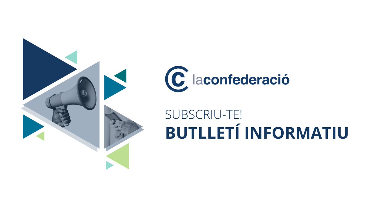 La Confederació Tercer Sector Social (@laconfederacio) on Twitter photo 💡 Vols estar al dia de les novetats del #TercerSectorSocial de Catalunya?
🗞️ Al #Butlletí de <a href="/LaConfederacio/">La Confederació Tercer Sector Social</a> hi trobaràs tota la informació que necessites: actualitat, entrevistes, convocatòries, notícies...
📩 Que no t'ho expliquin! Subscriu-te a: tuit.cat/ICZfe 💡 Vols estar al dia de les novetats del #TercerSectorSocial de Catalunya?
🗞️ Al #Butlletí de <a href="/LaConfederacio/">La Confederació Tercer Sector Social</a> hi trobaràs tota la informació que necessites: actualitat, entrevistes, convocatòries, notícies...
📩 Que no t'ho expliquin! Subscriu-te a: tuit.cat/ICZfe
