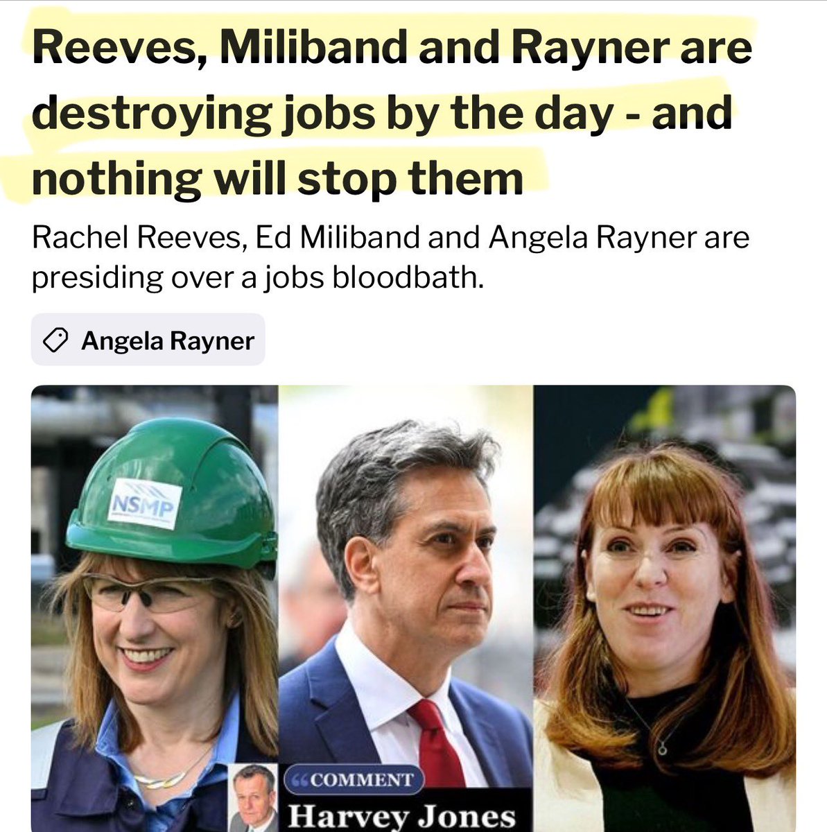 Artemisfornow's tweet photo. Of course there are fewer jobs. The disaster cooked up by these incompetent idiots is only just beginning. They haven’t fixed the foundations, they’ve blown them up!

▪️178,000 job losses
▪️143,000 fewer jobs available
▪️Highest unemployment in 4 years
▪️33% decrease in graduate jobs due to AI
▪️Government backing AI job replacement
▪️Higher taxes on employers
▪️More red tape
▪️No business confidence
▪️Highest energy prices in the world
▪️Record migrant numbers
▪️energy sector decimated
▪️’green’ energy is mostly automated 
▪️carbon taxes hitting business costs

Really, it’s not that hard 🤡