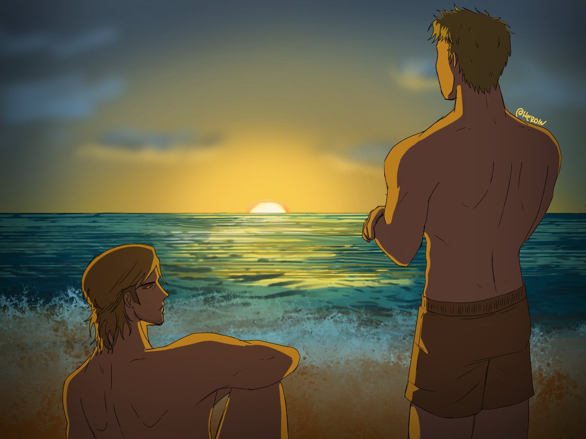 Day 3: ocean sunset 
<a href="/ReijeanWeeks/">ReiJean Weeks</a> 
#reijean #reijeanweek #reijeanweek2025 #reinerbraun #jeankirstein