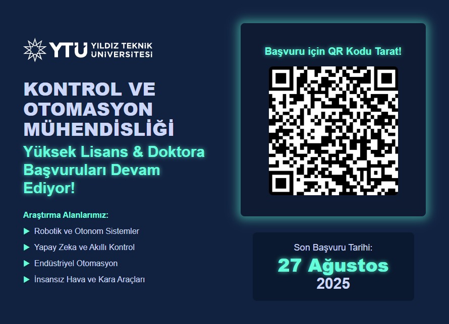 YTÜ Yüksek Lisans ve Doktora kayıtları devam ediyor. 😍😍

#ytü #yıldızteknik #kontrolveotomasyonmuhendisliği