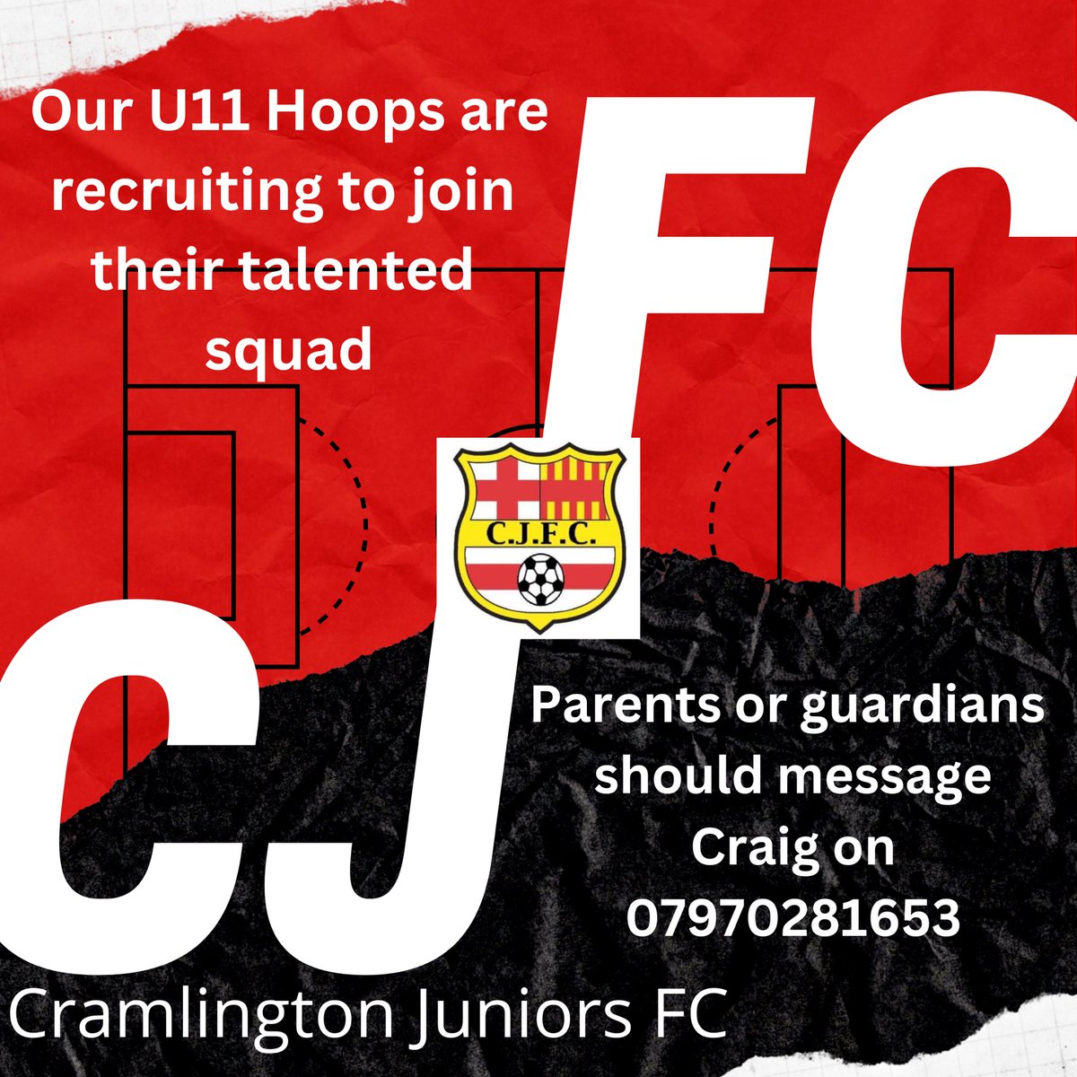 Our U11’s hoops are looking for unattached players (mid - low level) to play on a Sunday. We currently train Tuesday 7-8pm at Ann Welfare.
Parents and guardians should contact Craig on 07970281653.