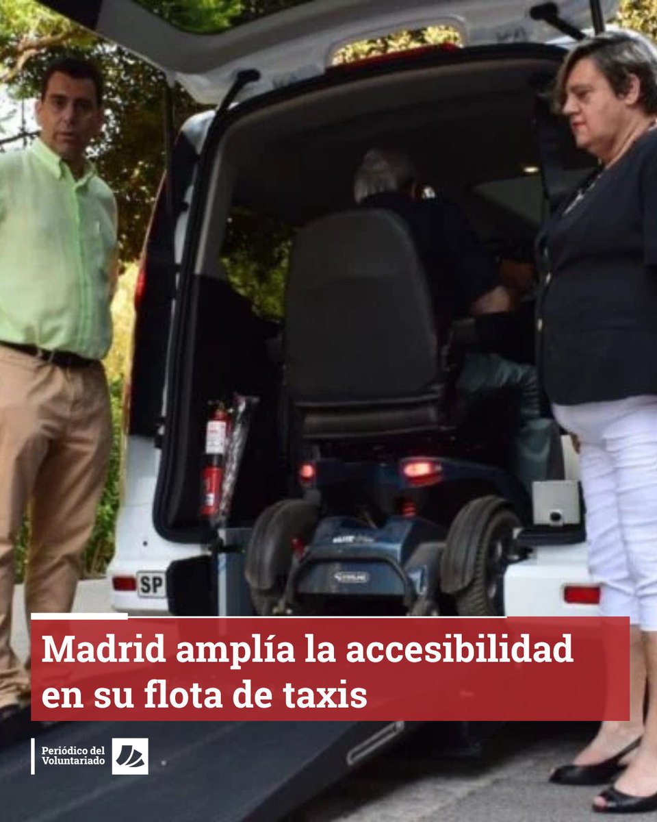 🚕 El Ayuntamiento de <a href="/MADRID/">Ayuntamiento Madrid</a> ha modificado la Nueva Ordenanza del Taxi, que incorpora una serie de medidas destinadas a favorecer una movilidad más accesible, inclusiva y adaptada a las necesidades de las personas con #movilidadreducida.

👉 elperiodicodelvoluntariado.com/aumenta-la-inc…