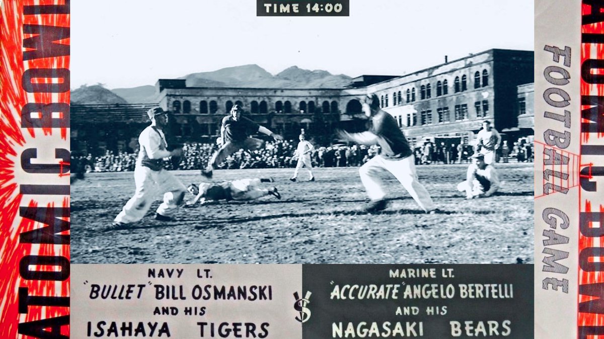 1946, 9 Ağustos’ta Nagazaki’ye nükleer silah atan ABD, tam 75 bin kişiyi öldürdü.

Öldürmekle kalmadı, sonrasında büyük aşağılama etkinlikleri de programladı.

O yılbaşı, ABD işgal güçleri, atom bombası ile vurulan sıfır noktasında Futbol turnuvası düzenledi.
Adına da “Atom