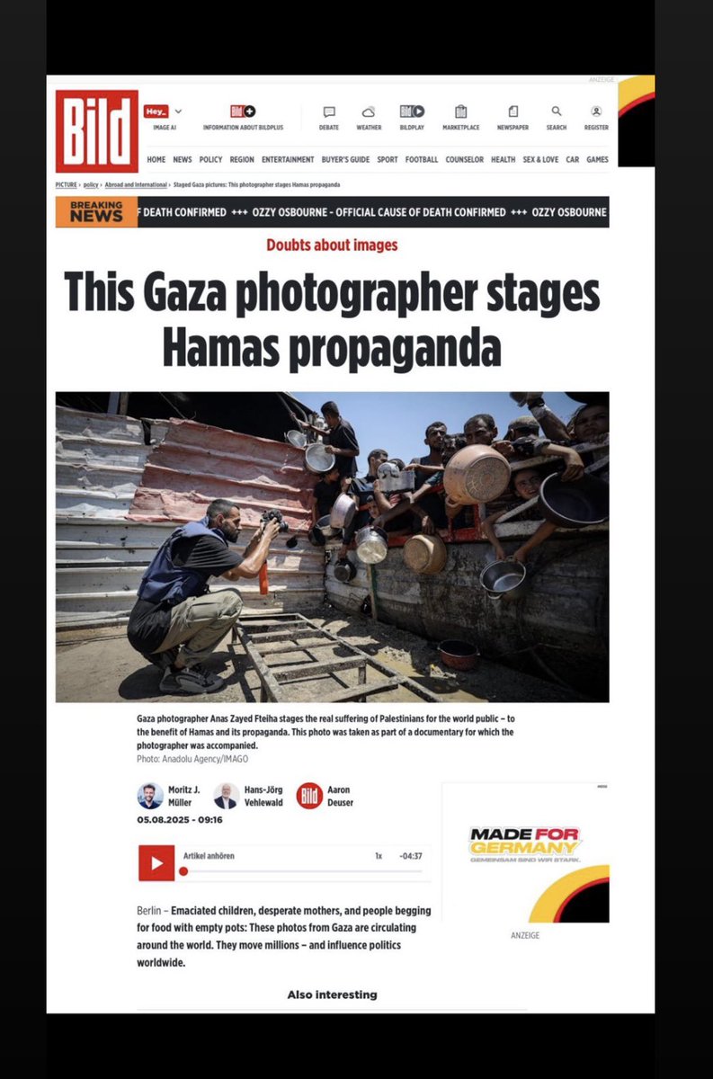 Today it was revealed that TIME’s photo from Gaza was completely staged.

German <a href="/BILD/">BILD</a> confirmed what many of us already knew: the angles were always too narrow.

<a href="/TIME/">TIME</a> - do basic journalistic standards no longer apply?