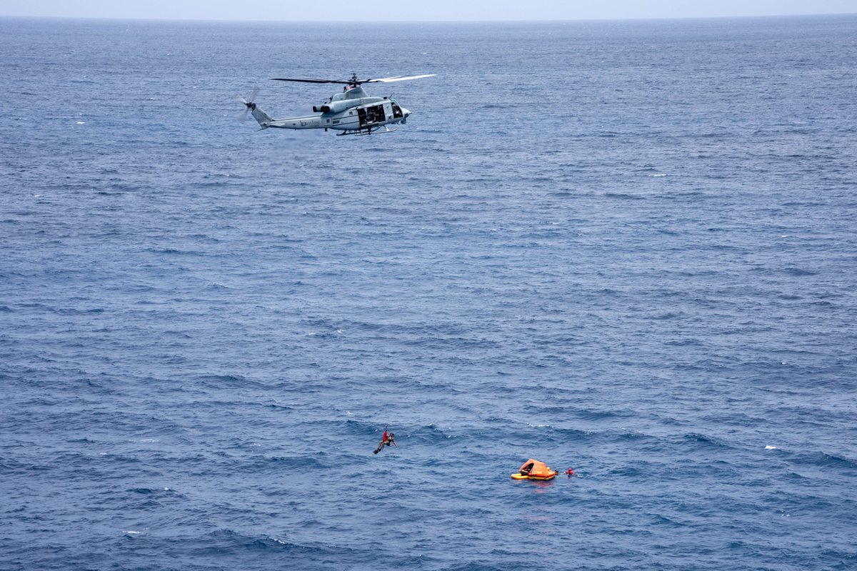 1st MAW Marines (@1stmaw_marines) on Twitter photo A U.S. #Marine Corps UH-1Y Venom with Marine Light Attack Helicopter Squadron 169 supported U.S. <a href="/usairforce/">U.S. Air Force</a> #pararescuemen assigned to the 31st Rescue Squadron during training off the coast of Okinawa, Japan, July 22, 2025. A U.S. #Marine Corps UH-1Y Venom with Marine Light Attack Helicopter Squadron 169 supported U.S. <a href="/usairforce/">U.S. Air Force</a> #pararescuemen assigned to the 31st Rescue Squadron during training off the coast of Okinawa, Japan, July 22, 2025.