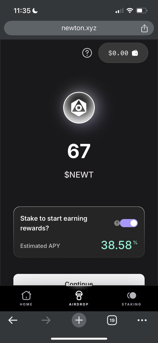 Sam_cryptt_'s tweet image. Thank you web3 ❤️

free $23 from 67 $NEWT @MagicNewton 

If you claimed $NEWT airdrop, check again

⛓️‍💥 newton.xyz/app/airdrop