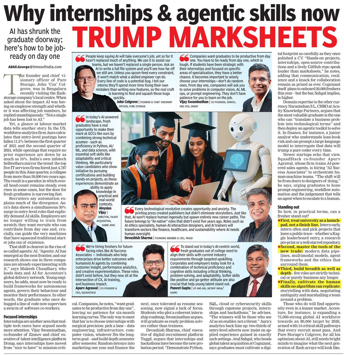 Taggd (@_taggd) on Twitter photo Will AI replace your job or redefine it? In a compelling feature by <a href="/timesofindia/">The Times Of India</a>, Devashish Sharma , Founding Member & CEO of Taggd, reframes the AI debate. It’s not about job loss. It’s about job evolution.
#AIandJobs #FutureOfWork #JobReady2025 #Careers #Hiring Will AI replace your job or redefine it? In a compelling feature by <a href="/timesofindia/">The Times Of India</a>, Devashish Sharma , Founding Member & CEO of Taggd, reframes the AI debate. It’s not about job loss. It’s about job evolution.
#AIandJobs #FutureOfWork #JobReady2025 #Careers #Hiring