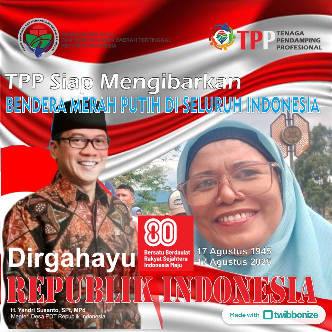 Mengibarkan Bendera Merah Putih di depan rumah tinggal dan desa-desa dampingan sebagai wujud syukur dan kegembiraan HUT RI 80. #TPPKibarBenderaMerahPutih 
#TPPDirgahayuRI80 #TPPPelopor