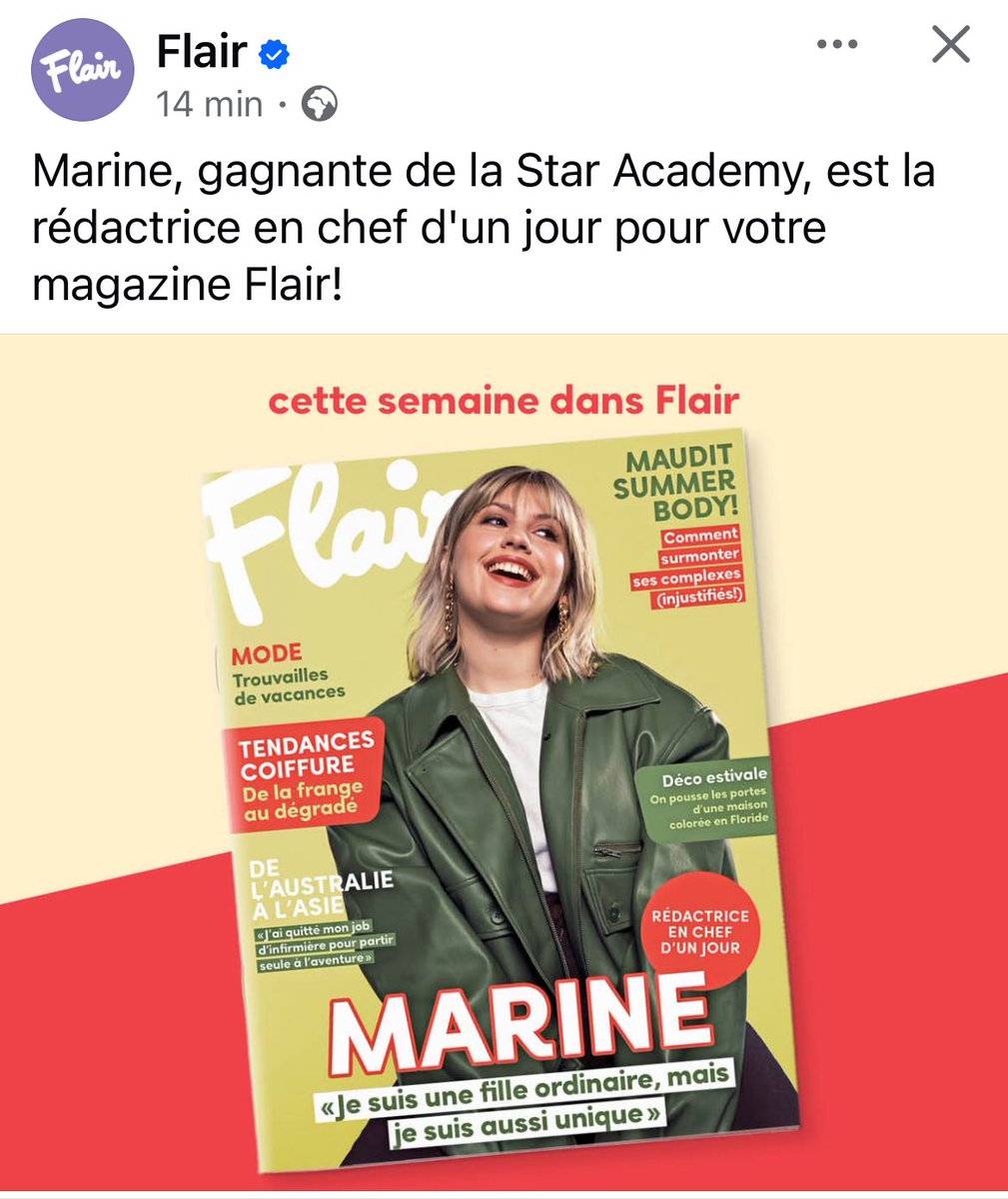facebook.com/share/p/1Ae425…
#marine #CoeurMaladroit #flair#staracademy