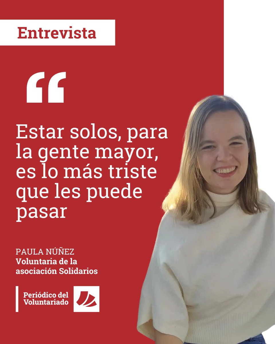 🎙️ Recordamos esta entrevista a Paula Núñez, voluntaria de Solidarios, en la que hablamos sobre la #soledadnodeseada y cómo esta asociación ayuda a que muchas de estas personas vuelvan a compartir, a expresarse, a salir de sus casas y a ser felices.

🗞️ elperiodicodelvoluntariado.com/el-voluntariad…