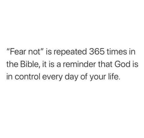 Do not fear I’m with you