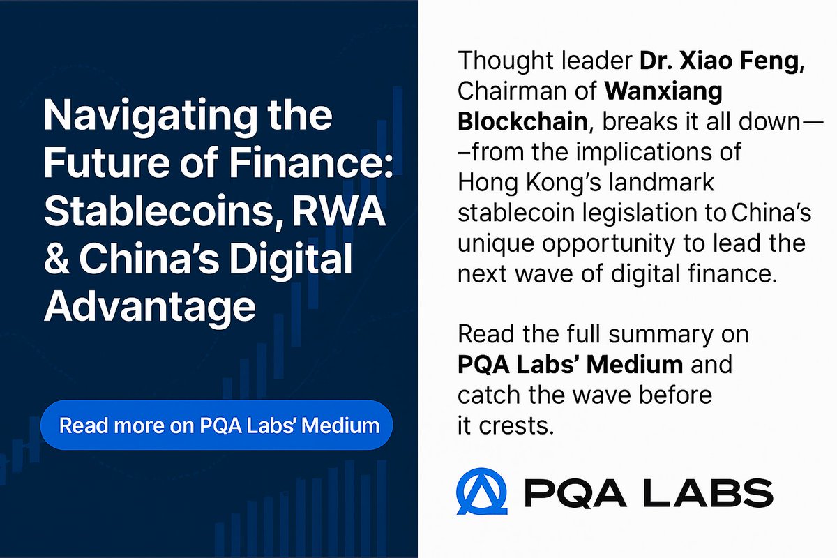 🧭 Navigating the Future of Finance: #Stablecoins, #RWA &amp; China’s Digital Advantage

What do $16 trillion in #stablecoin payments, real-world asset (#RWA) #tokenization, and #blockchain’s rise in international finance have in common? They're reshaping how the global economy