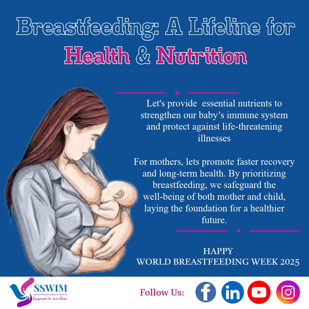 🤱🏽 Breastfeeding is more than a choice, it’s a lifeline.
It protects, nourishes, connects, and heals.
This #WorldBreastfeedingWeek2025, let’s support every mother, every baby, everywhere.
#SSWIM #MaternalHealth #InfantHealth #SupportMothers #PrioritizeBreastfeeding