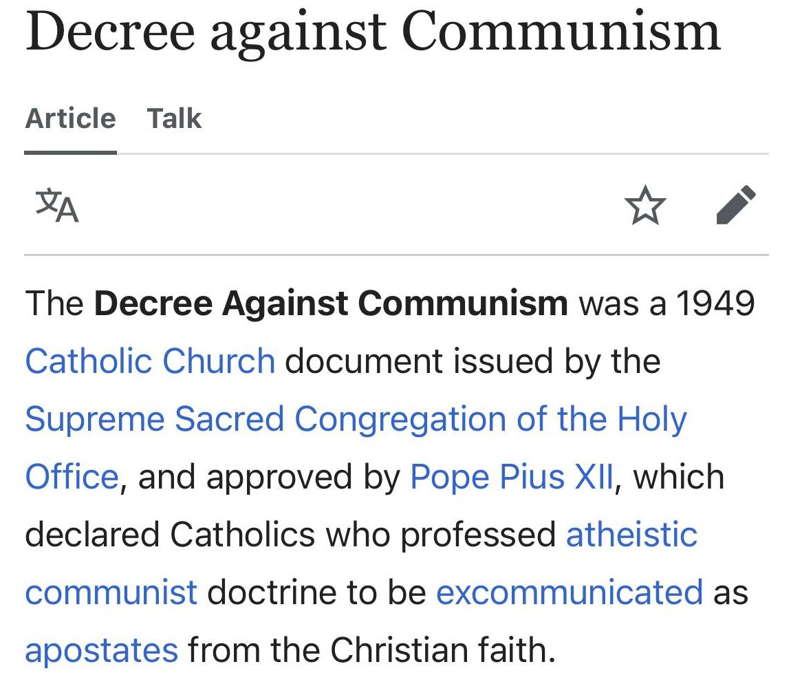 Pope Leo should bring this decree back