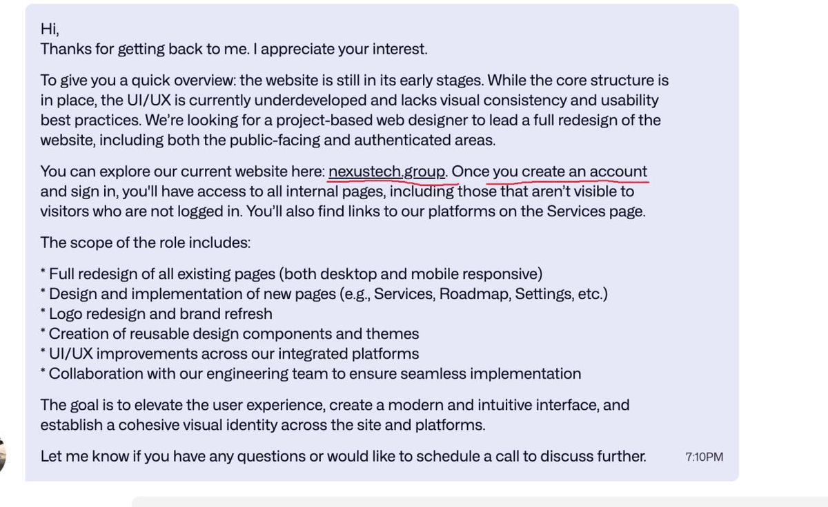 More proof that <a href="/dribbble/">Dribbble</a>  is dead. 
80% of job requests are scam. 

Where fake clients send a link to the code for you to test it as an expert. Or register on a fake site with suspicious verification to check out their old design.

Leaving in a few months when my annual
