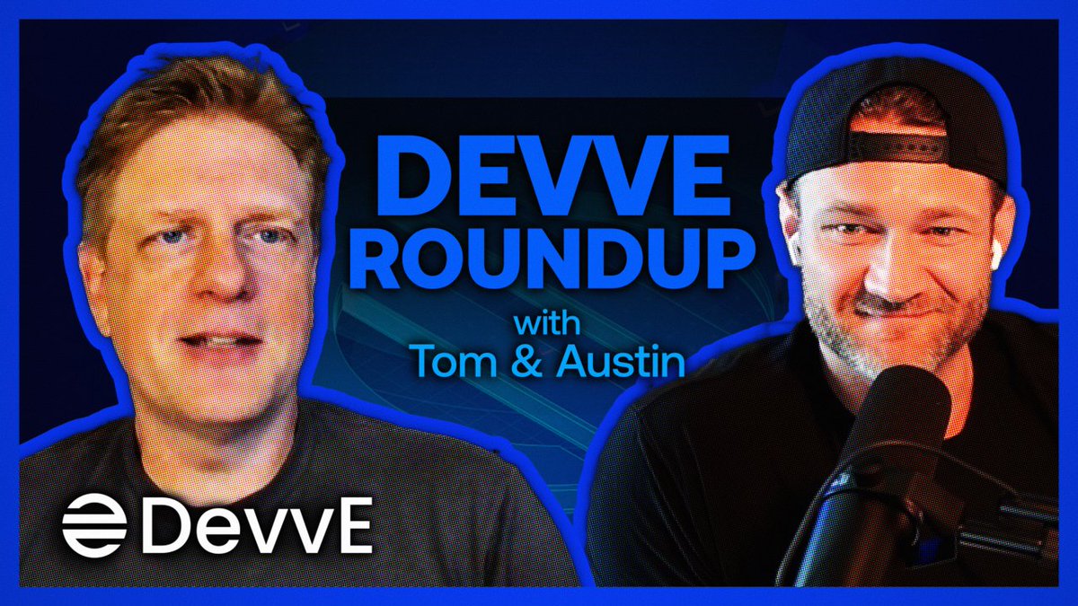 🎬 DevvE Roundup is back! Today at 4PM UTC.

Join Tom &amp; Austin as they dive into the latest:
🔹 Public Shard
🔹 Bridges &amp; Bailment
🔹 And more ecosystem updates

📺 Don’t miss it: youtube.com/live/FTcVDVGWe…