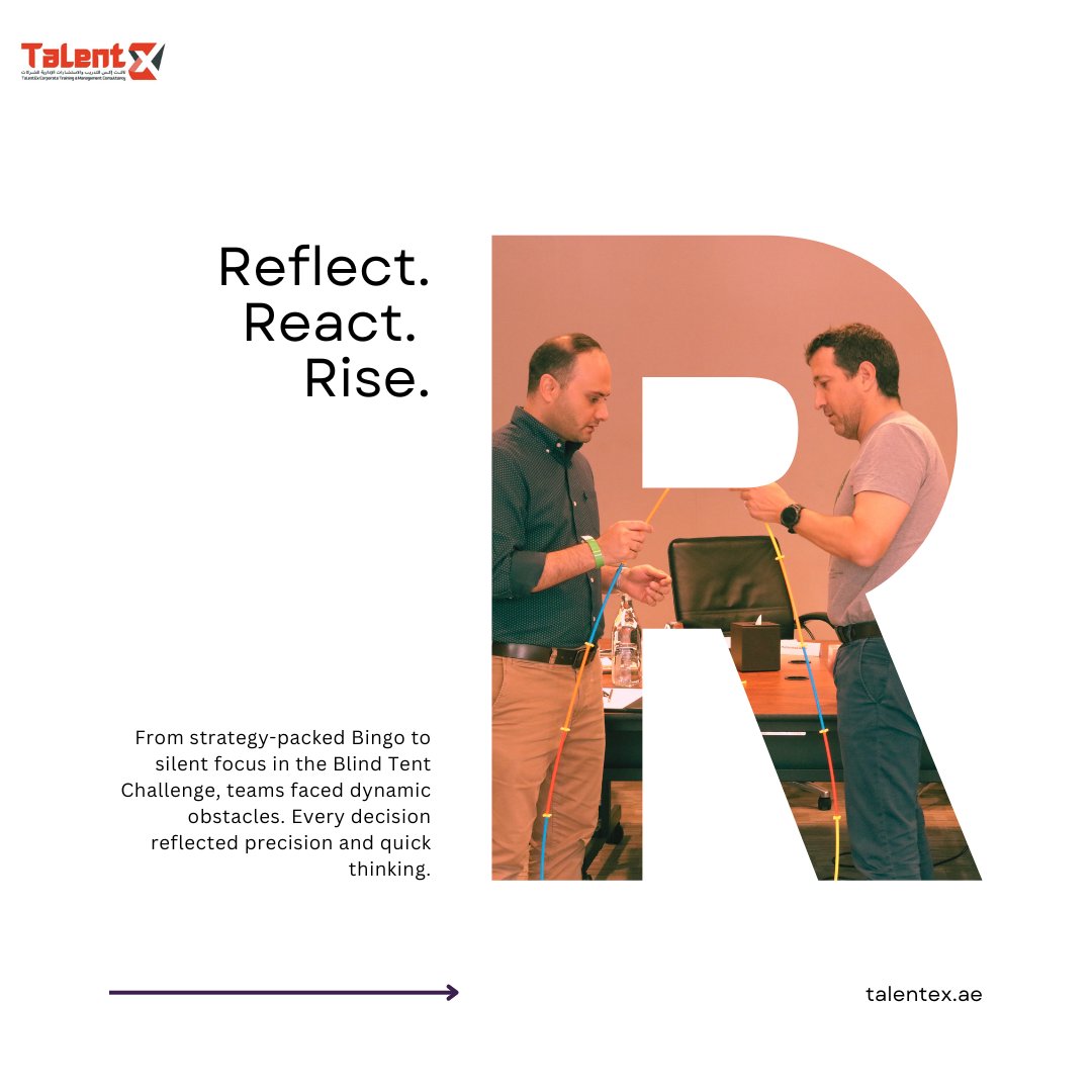 Talentexae's tweet image. We don’t just run activities we build stronger teams.
Let’s make your next team experience unforgettable.

#TeamBuildingUAE #CorporateTraining #LeadershipDevelopment #EmployeeEngagement