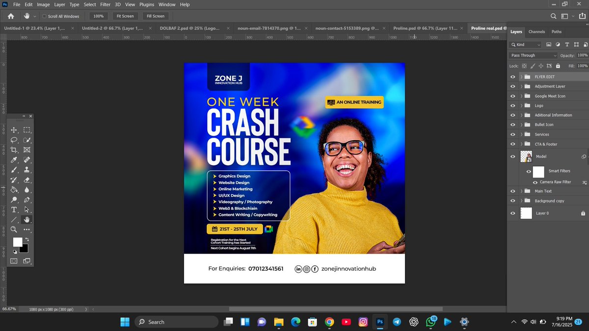 hezekiahoke_'s tweet photo. Designs  aren’t just to “look nice”
They should convert.

Clarity, Hierarchy, Strong CTA, Consistent brand Style, makes a flyer work.
Designed these for a client days after starting Photoshop.
Which of the slides do you prefer?

📩 Need designs that work? Send a DM.
#hezekiahoke https://t.co/CGngyimJKT