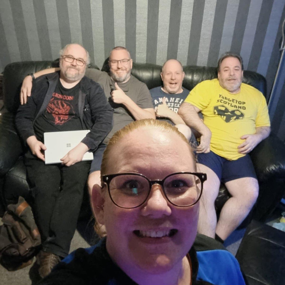 It's your favourite time of the week! Team Meeting Photo! 

There were senior moments, innuendos, graphs, emails, spreadsheets and even Dave admitting he had too many things open on his laptop! 

#TTS2025 #BoardGames #RPG #TTRPG