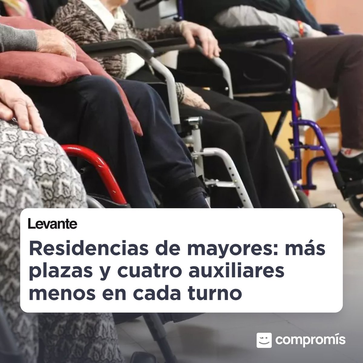 compromis's tweet image. 🔴ÚLTIMA HORA
Menys treballadors per atendre més persones a les residències valencianes. 

El maltractament del PP a les persones més vulnerables és indecent i un clar exemple de com desmuntar un sistema d&apos;atenció fonamental per a les famílies.