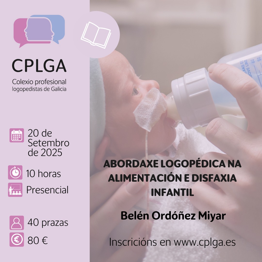 📣  Mañá ás 10.00 horas abrimos inscrición para a formación "ABORDAXE LOGOPÉDICA NA ALIMENTACIÓN E DISFAXIA INFANTIL" 👦👶👧🍼🥝🥕

📍 Podes consultar toda a información sobre o curso e inscríbirte a partir de mañá ás 10.00 horas aquí 👇:

cplga.es/formacion/curs…