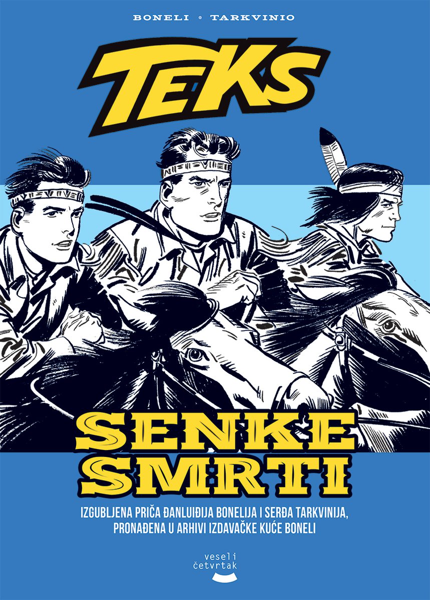 Veseli_cetvrtak's tweet photo. Jedno od dražih izdanja na kojima smo radili jesu „Senke smrti”, udruženi poduhvat Đ. Bonelija i S. Tarkvinija, čija je ovo jedina epizoda „Teksa”, za koju se do nedavno nije znalo ni da postoji! 🤠🤠🤠
#Senkesmrti #TeksViler #ĐanluiđiBoneli #SerđoTarkvinio #kolekcionarskoizdanje https://t.co/qlLmVLkqN1