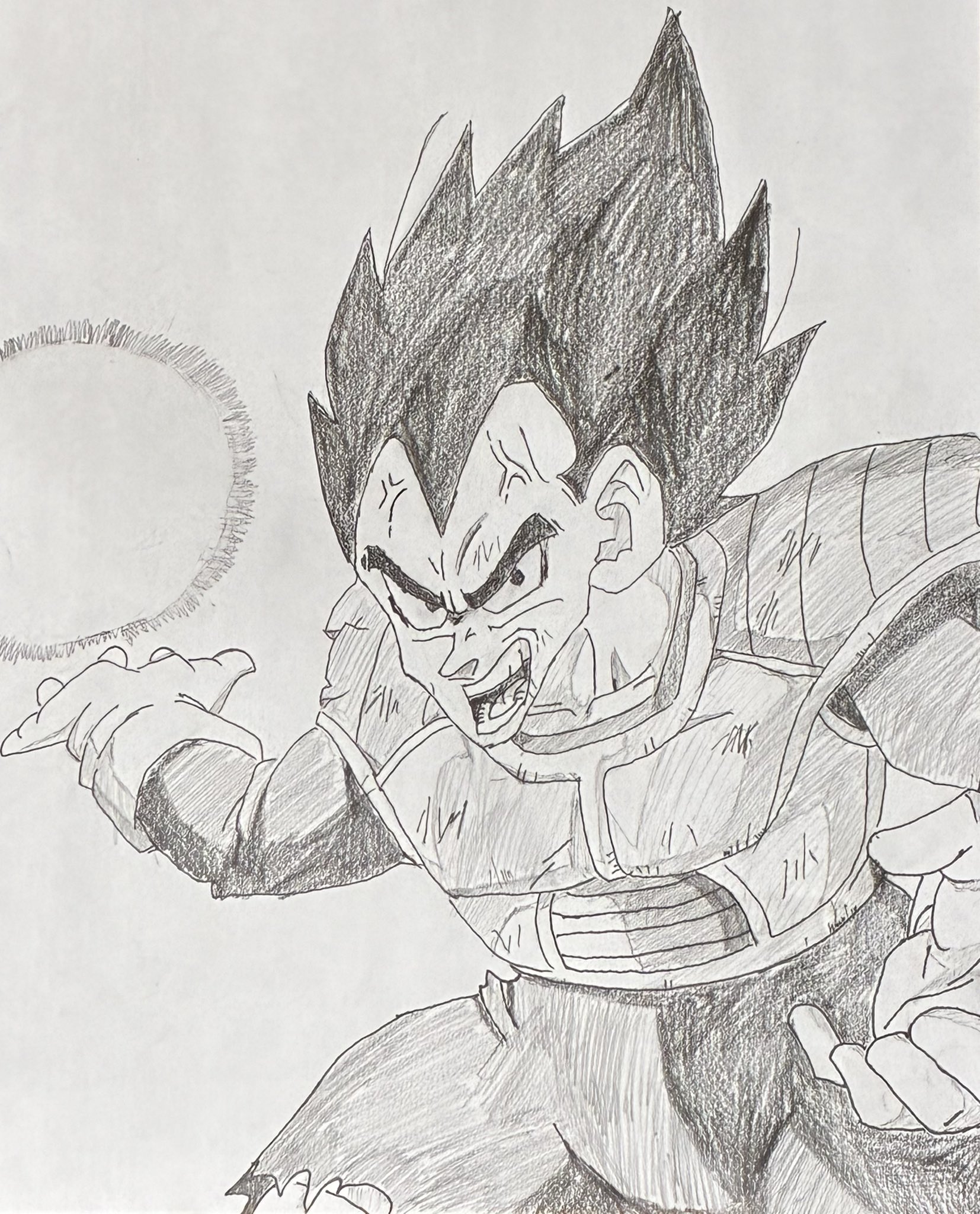 ドラゴンボール ベジータ スケッチ Vegeta Ultra Ego 🔥 . . Tools ~ graphgear 1000 mechanical