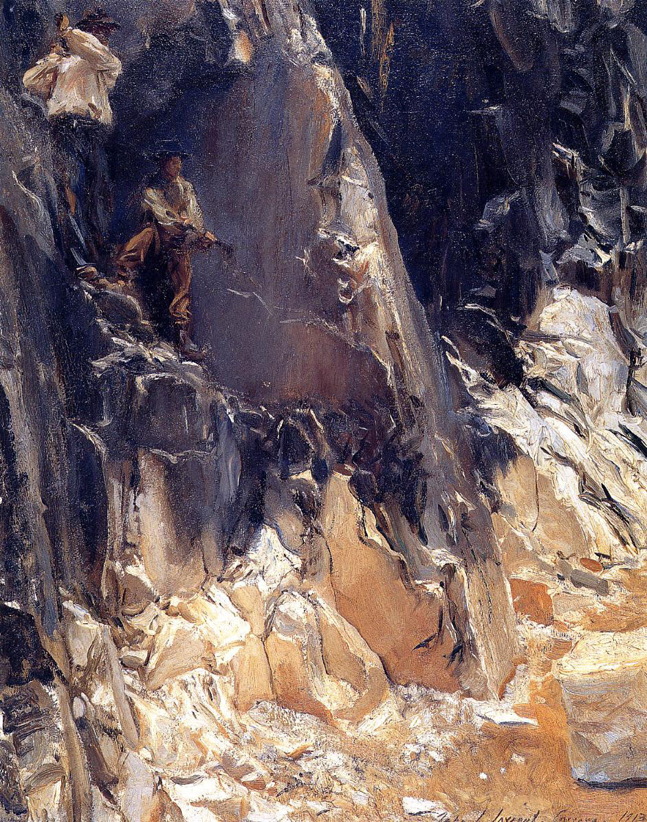 Marble Quarries at Carrara #artbots #sargent
